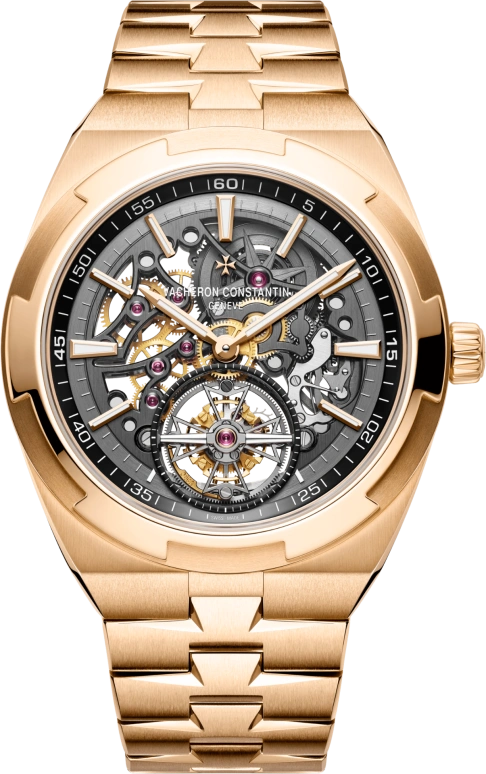 Vacheron Constantin,Overseas 42.50mm,42.50mm,Pink Gold,Skeleton,Automatic,Tourbillon,80hours,6000V,6000V/110R-B934