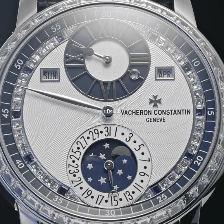 Vacheron Constantin,Artelier Cabinotiers Special Order 42mm,42mm,White Gold,Silver,Automatic,Moonphase,Perpetual Calendar,Leap Year,Month,40hours,In-house Caliber,4007C,4007C/000G-B709