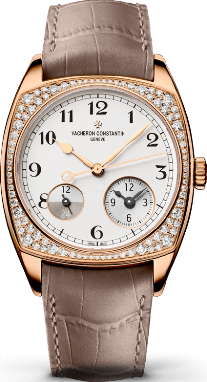 Vacheron Constantin,Harmony 37x46.60mm,37x46.60mm,Pink Gold,Silver,Automatic,Dule Time,40hours,7805S,7805S/000R-B140