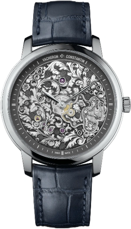 Vacheron Constantin,Métiers d'Art 39mm,39mm,Platinum,Silver,Handwound,65hours,In-house Caliber,1100A,1100A/000P-B026