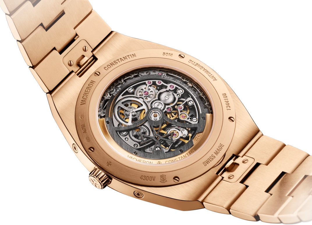 Vacheron Constantin,Overseas 41.50mm,41.50mm,Pink Gold,Skeleton,Automatic,Moonphase,Perpetual Calendar,Leap Year,Month,40hours,In-house Caliber,4300V,4300V/120R-B547