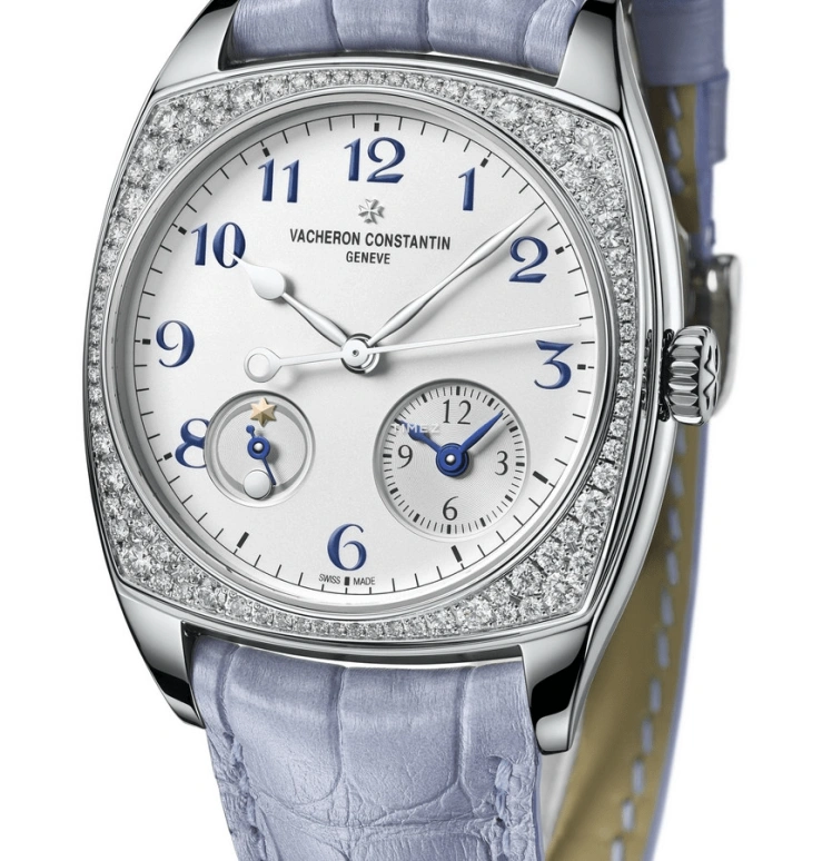 Vacheron Constantin,Harmony 37x46.60mm,37x46.60mm,White Gold,Silver,Automatic,Dule Time,40hours,7805S,7805S/000G-B052