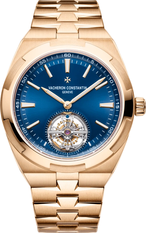 Vacheron Constantin,Overseas 42.50mm,42.50mm,Pink Gold,Blue,Automatic,Tourbillon,80hours,6000V,6000V/110R-B733