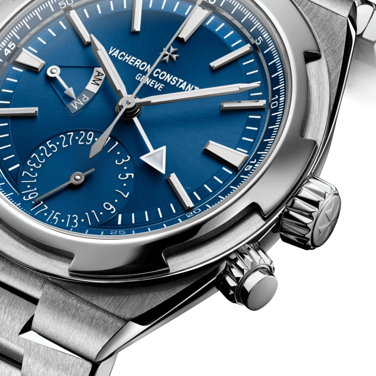 Vacheron Constantin,Overseas 41mm,41mm,Stainless Steel,Blue,Automatic,Day,Dule Time,7900V,7900V/110A-B334