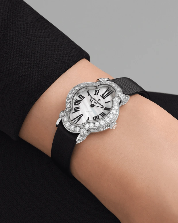 江诗丹顿,创意时光 36.20x26.50毫米,36.20x26.50毫米,白金,白色,手动上弦,38小时,自制机芯,1005J,1005J/000G-H168