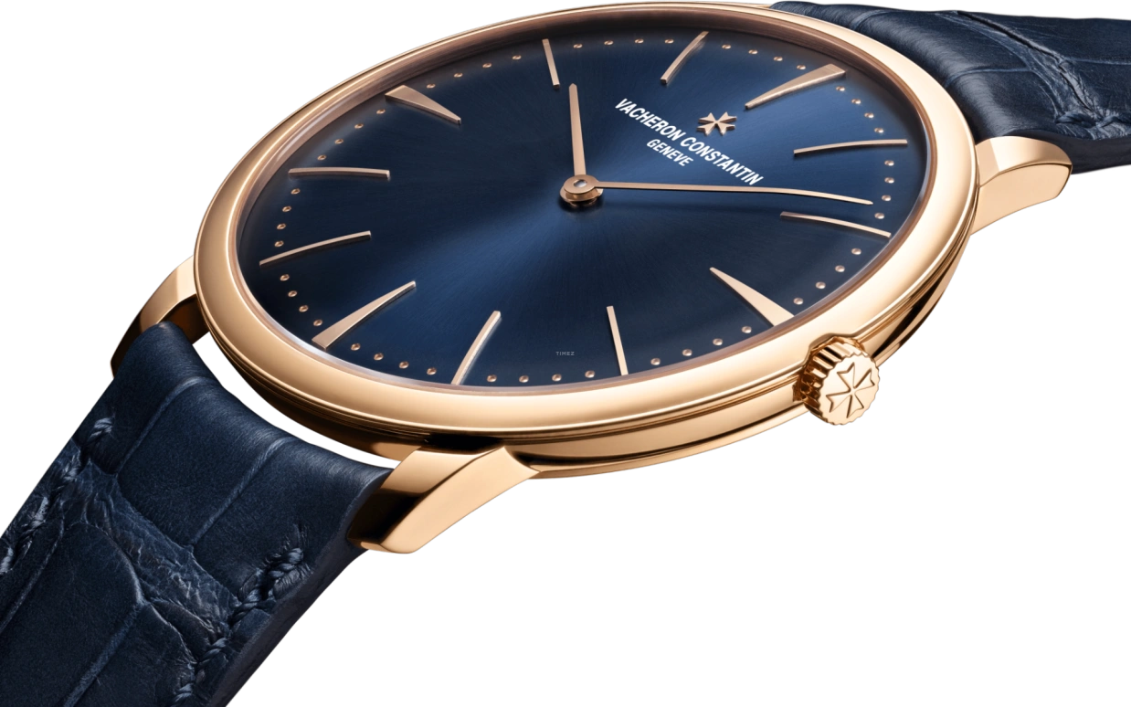 Vacheron Constantin,Patrimony 40mm,40mm,Pink Gold,Blue,Handwound,40hours,In-house Caliber,81180,81180/000R-B518