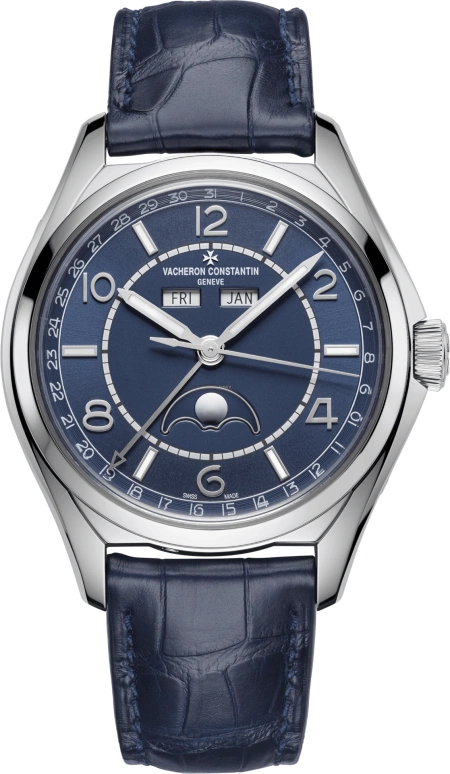 Vacheron Constantin,FiftySix 40mm,40mm,Stainless Steel,Blue,Automatic,Moonphase,Month,Date,Day,40hours,In-house Caliber,4000E,4000E/000A-B548