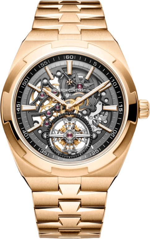 Vacheron Constantin,Overseas 42.50mm,42.50mm,Pink Gold,Skeleton,Automatic,Tourbillon,80hours,6000V,6000V/110R-B934