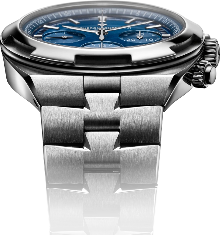 Vacheron Constantin,Overseas 42.50mm,42.50mm,Stainless Steel,Blue,Automatic,Chronograph,Day,5500V,5500V/110A-B148