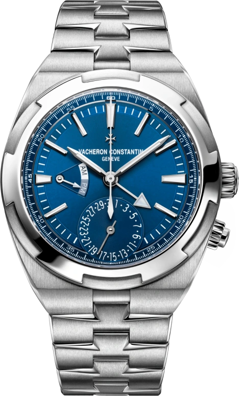 Vacheron Constantin,Overseas 41mm,41mm,Stainless Steel,Blue,Automatic,Day,Dule Time,7900V,7900V/110A-B334