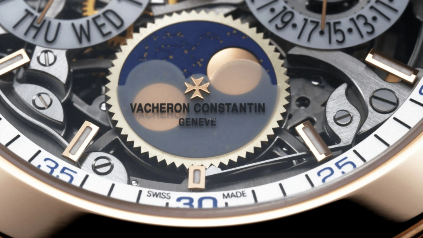 Vacheron Constantin,Overseas 41.50mm,41.50mm,Pink Gold,Skeleton,Automatic,Moonphase,Perpetual Calendar,Leap Year,Month,40hours,In-house Caliber,4300V,4300V/120R-B547