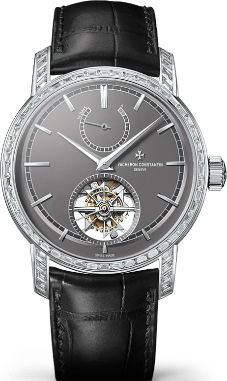 Vacheron Constantin,Traditionnelle 42mm,42mm,Platinum,Grey,Handwound,Power Reserve Indicator,Tourbillon Escapement,89600,89600/000P-9878