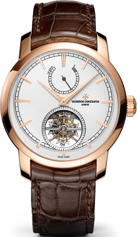 Vacheron Constantin,Traditionnelle 42mm,42mm,Pink Gold,Silver White,Handwound,Power Reserve Indicator,Tourbillon,89000,89000/000R-9655