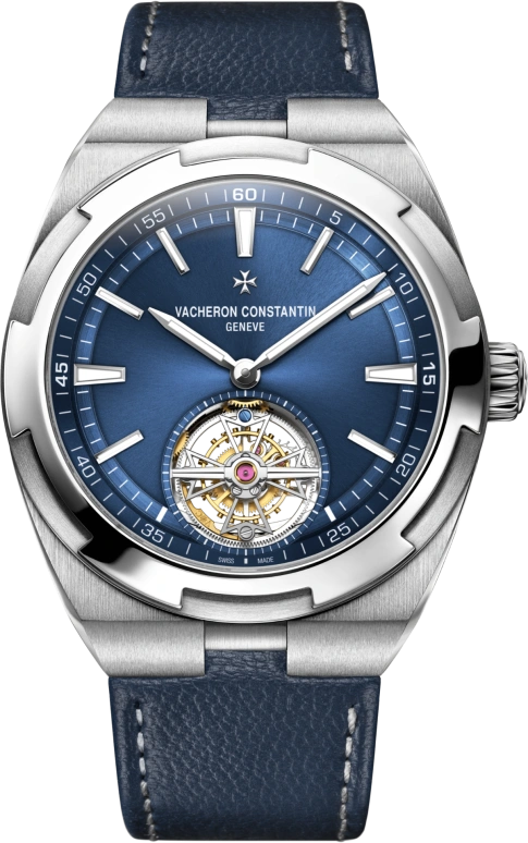 Vacheron Constantin,Overseas 42.50mm,42.50mm,Stainless Steel,Blue,Automatic,Tourbillon,80hours,6000V,6000V/110A-B544