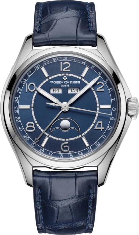 Vacheron Constantin,FiftySix 40mm,40mm,Stainless Steel,Blue,Automatic,Moonphase,Month,Date,Day,40hours,In-house Caliber,4000E,4000E/000A-B548