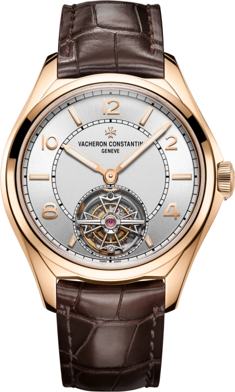 Vacheron Constantin,FiftySix 41mm,41mm,Pink Gold,Silver,Automatic,Tourbillon Escapement,80hours,6000E,6000E/000R-B488