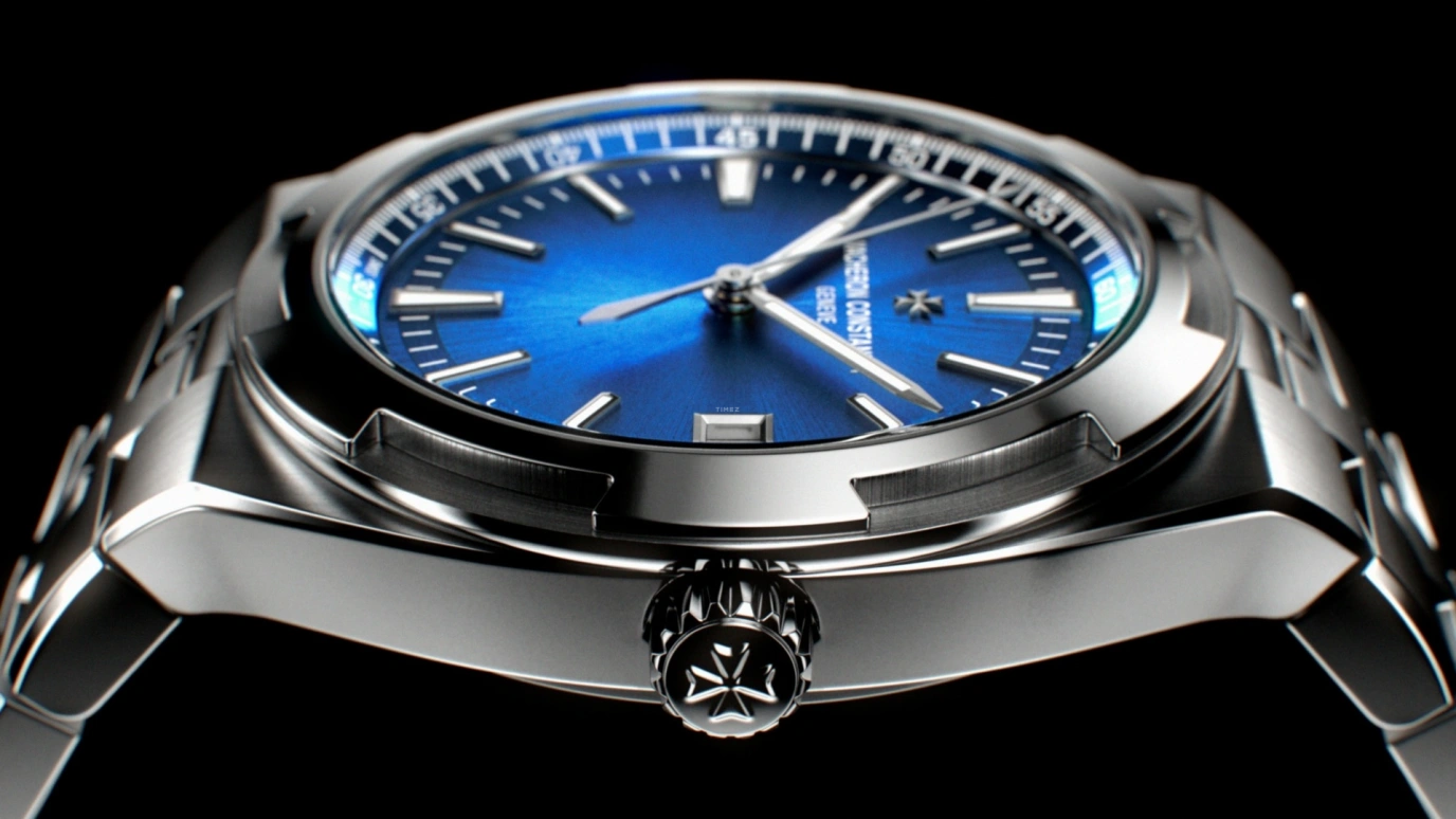 Vacheron Constantin,Overseas 41mm,41mm,Stainless Steel,Blue,Automatic,Day,60hours,4500V,4500V/110A-B128