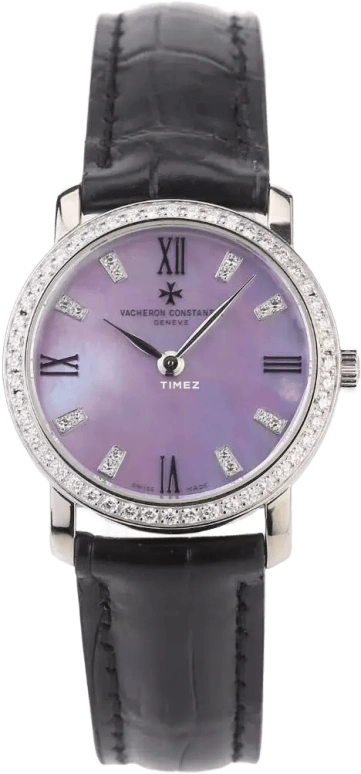Vacheron Constantin,Patrimony 29mm,29mm,White Gold,Blue,Quartz,In-house Caliber,Sapphire,Crystal Glass,25562,25562/000G-9170