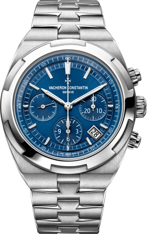 Vacheron Constantin,Overseas 42.50mm,42.50mm,Stainless Steel,Blue,Automatic,Chronograph,Day,5500V,5500V/110A-B148