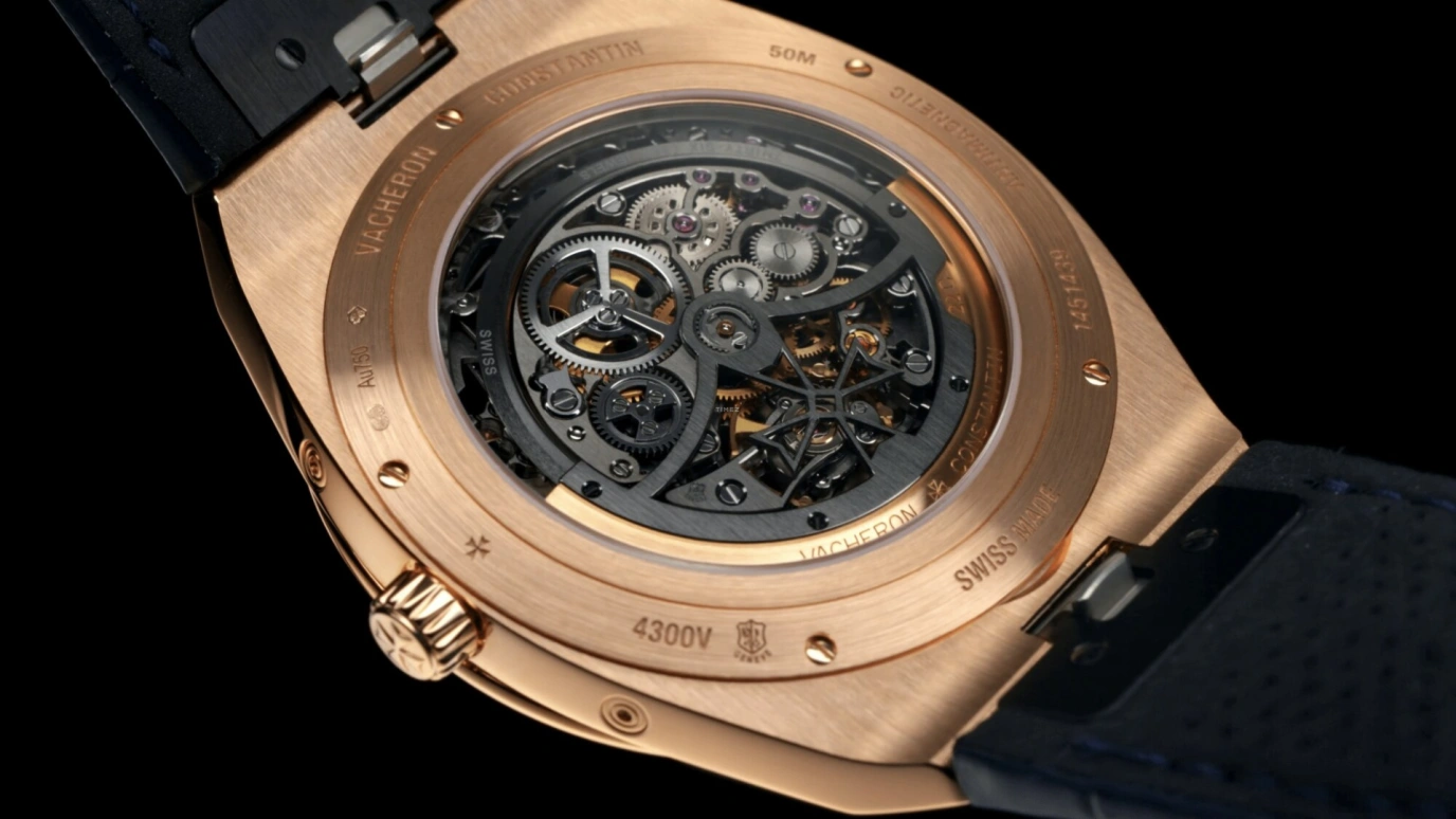 Vacheron Constantin,Overseas 41.50mm,41.50mm,Pink Gold,Skeleton,Automatic,Moonphase,Perpetual Calendar,Leap Year,Month,40hours,In-house Caliber,4300V,4300V/120R-B547