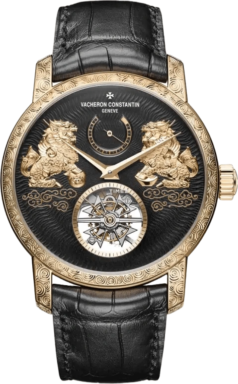 Vacheron Constantin,Traditionnelle 42mm,42mm,Pink Gold,Black,Handwound,Power Reserve Indicator,Tourbillon,89000,89000/000R-B645