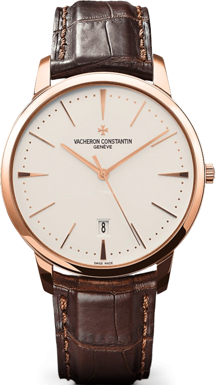 Vacheron Constantin,Patrimony 40mm,40mm,Pink Gold,Silver,Automatic,Day,43hours,85180,85180/000R-9248