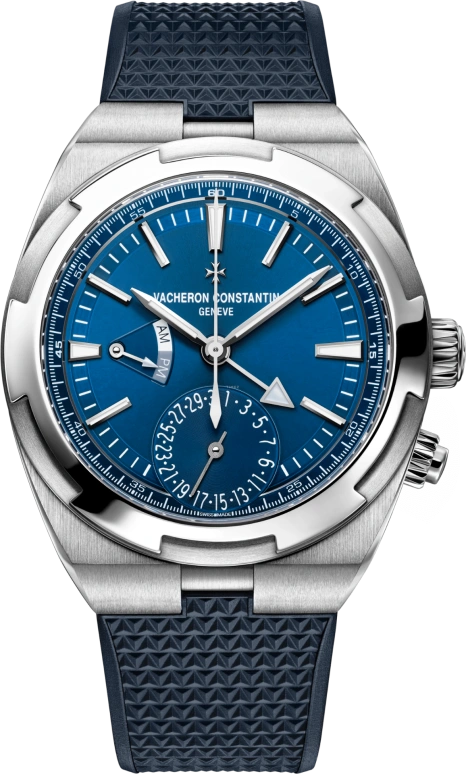 Vacheron Constantin,Overseas 41mm,41mm,Stainless Steel,Blue,Automatic,Day,Dule Time,7900V,7900V/110A-B334