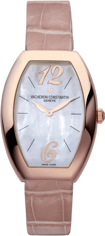 Vacheron Constantin,Égérie 27.50x37.10mm,27.50x37.10mm,Rose Gold,Silver White,Quartz,In-house Caliber,Sapphire,Crystal Glass,25040,25040/000R-9259