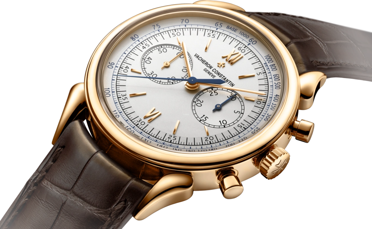 Vacheron Constantin,Historiques 38.50mm,38.50mm,Pink Gold,Silver,Handwound,Chronograph,Column Wheel,5000H,5000H/000R-B059