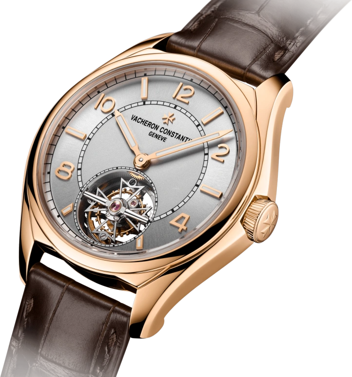 Vacheron Constantin,FiftySix 41mm,41mm,Pink Gold,Silver,Automatic,Tourbillon Escapement,80hours,6000E,6000E/000R-B488