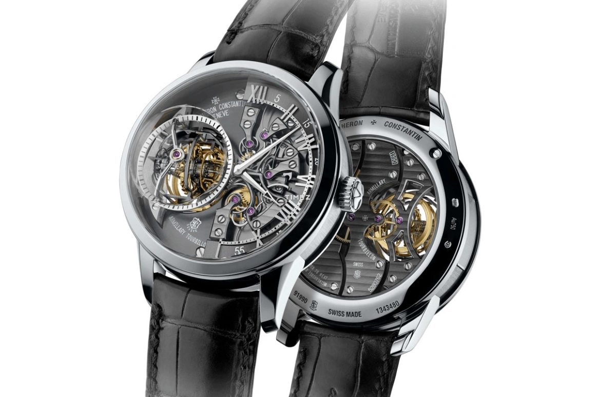 Vacheron Constantin,Artelier Cabinotiers Special Order 45.70mm,45.70mm,White Gold,Skeleton,Handwound,Tourbillon,Tourbillon Escapement,Jumping Minutes,Jumping Hours,65hours,In-house Caliber,91990,91990/000G-9882
