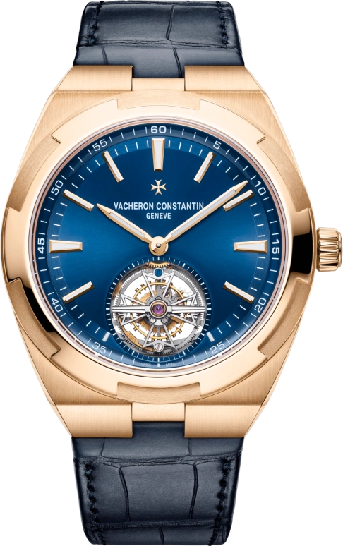 Vacheron Constantin,Overseas 42.50mm,42.50mm,Pink Gold,Blue,Automatic,Tourbillon,80hours,6000V,6000V/110R-B733