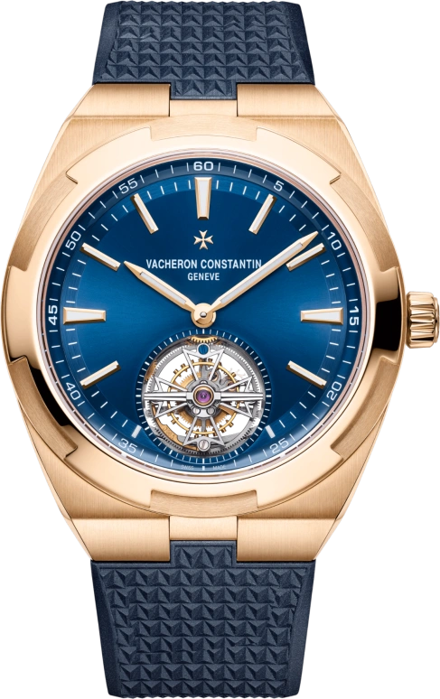 Vacheron Constantin,Overseas 42.50mm,42.50mm,Pink Gold,Blue,Automatic,Tourbillon,80hours,6000V,6000V/110R-B733