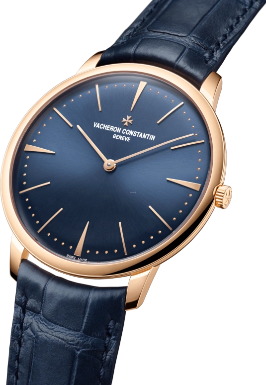 Vacheron Constantin,Patrimony 40mm,40mm,Pink Gold,Blue,Handwound,40hours,In-house Caliber,81180,81180/000R-B518