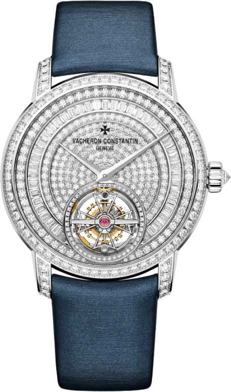 Vacheron Constantin,Traditionnelle 39mm,39mm,White Gold,Black,Skeleton,Automatic,Power Reserve Indicator,Tourbillon Escapement,6025T,6025T/000G-B635