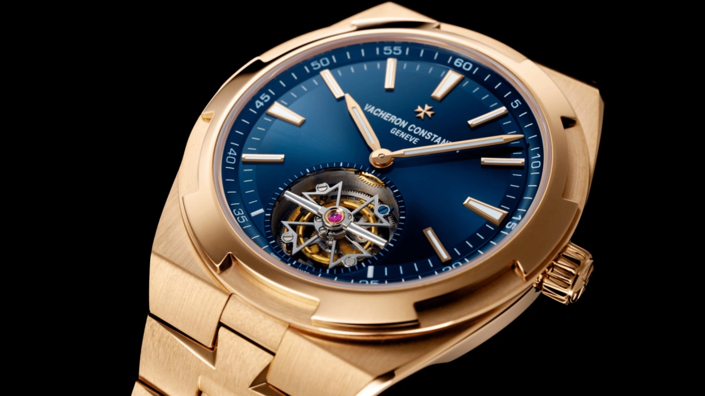 Vacheron Constantin,Overseas 42.50mm,42.50mm,Pink Gold,Blue,Automatic,Tourbillon,80hours,6000V,6000V/110R-B733