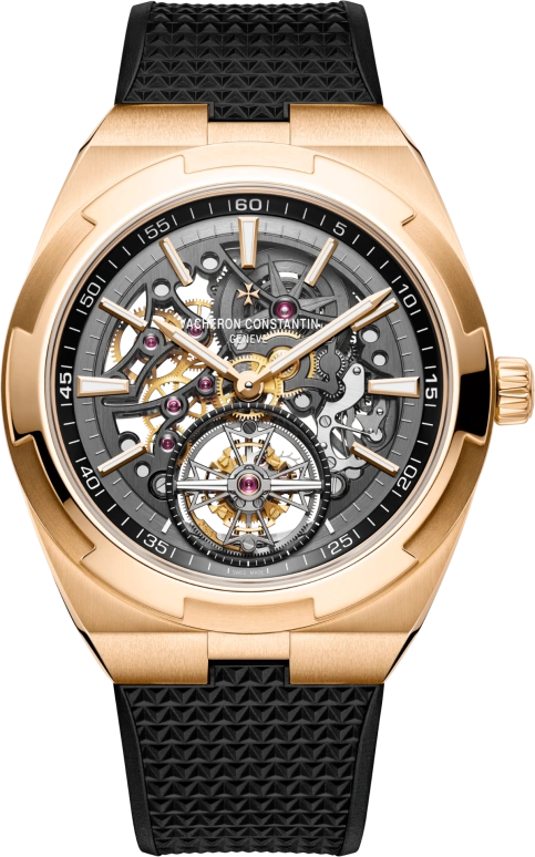 Vacheron Constantin,Overseas 42.50mm,42.50mm,Pink Gold,Skeleton,Automatic,Tourbillon,80hours,6000V,6000V/110R-B934