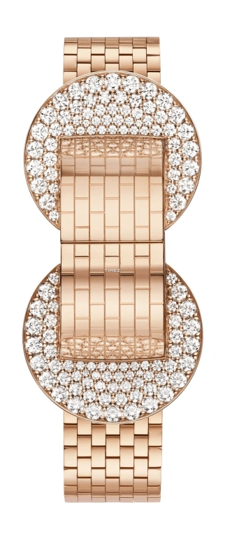 梵克雅宝,Ludo Secret 49x25毫米,49x25毫米,玫瑰金,白色,石英,长方形,玫瑰金色,VCARPBKC00