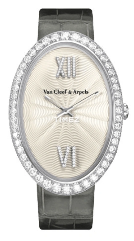 Van Cleef & Arpels,Lady Arpels ,White Gold,White,Quartz,Sapphire,Crystal Glass,Oval,VCARN9VC00