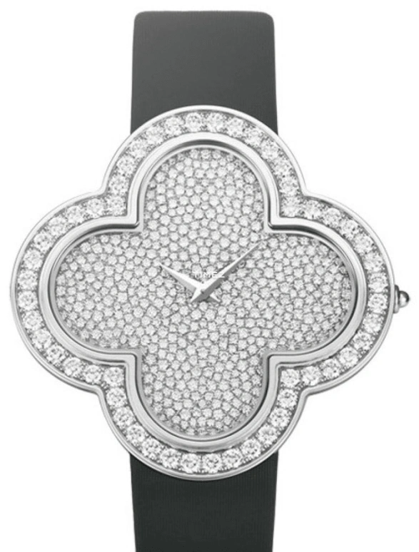 Van Cleef & Arpels,Alhambra® 40x40mm,40x40mm,White Gold,Silver,Quartz,Sapphire,Crystal Glass,Other,VCARO41B00