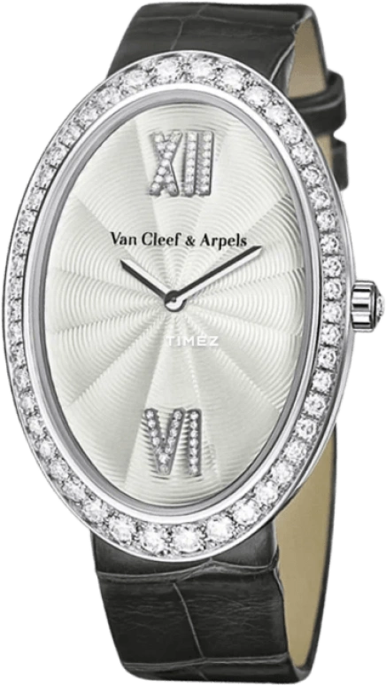 Van Cleef & Arpels,Lady Arpels ,White Gold,White,Quartz,Sapphire,Crystal Glass,Oval,VCARN9VC00