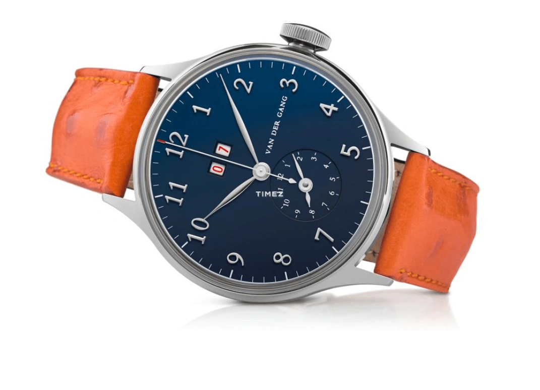 Van der Gang Watches,Classic GMT 41毫米,41毫米,精钢,蓝色,自动上弦,两地时,大日历,20047