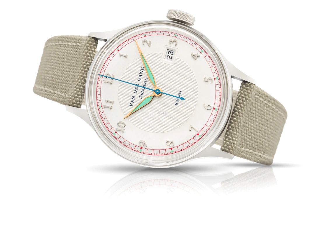 Van der Gang Watches,20053 38毫米,38毫米,精钢,白色,自动上弦,日历,40小时,20053