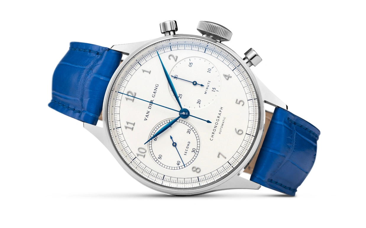 Van der Gang Watches,Chronograaf 41毫米,41毫米,精钢,白色,自动上弦,计时,48小时,20019ZD