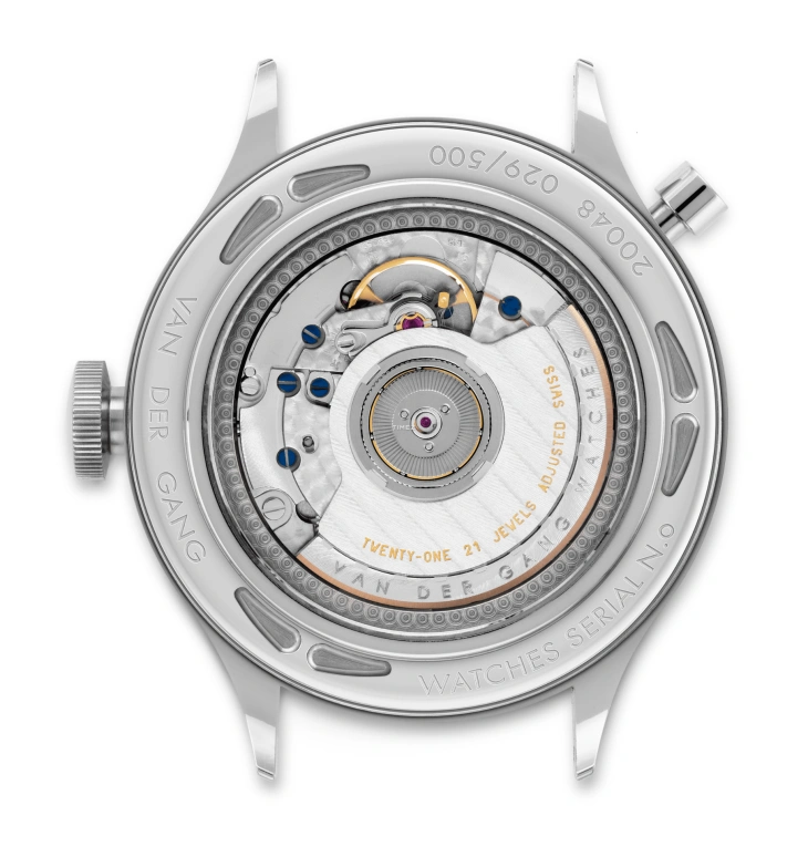 Van der Gang Watches,Classic GMT 41毫米,41毫米,精钢,蓝色,自动上弦,日历,动力储存指示,两地时,20048