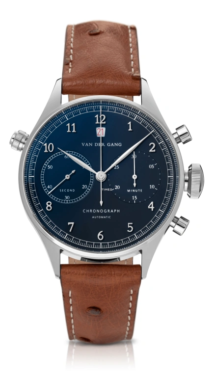 Van der Gang Watches,Gents 41mm,41mm,Stainless Steel,Black,Automatic,Chronograph,Day,20021