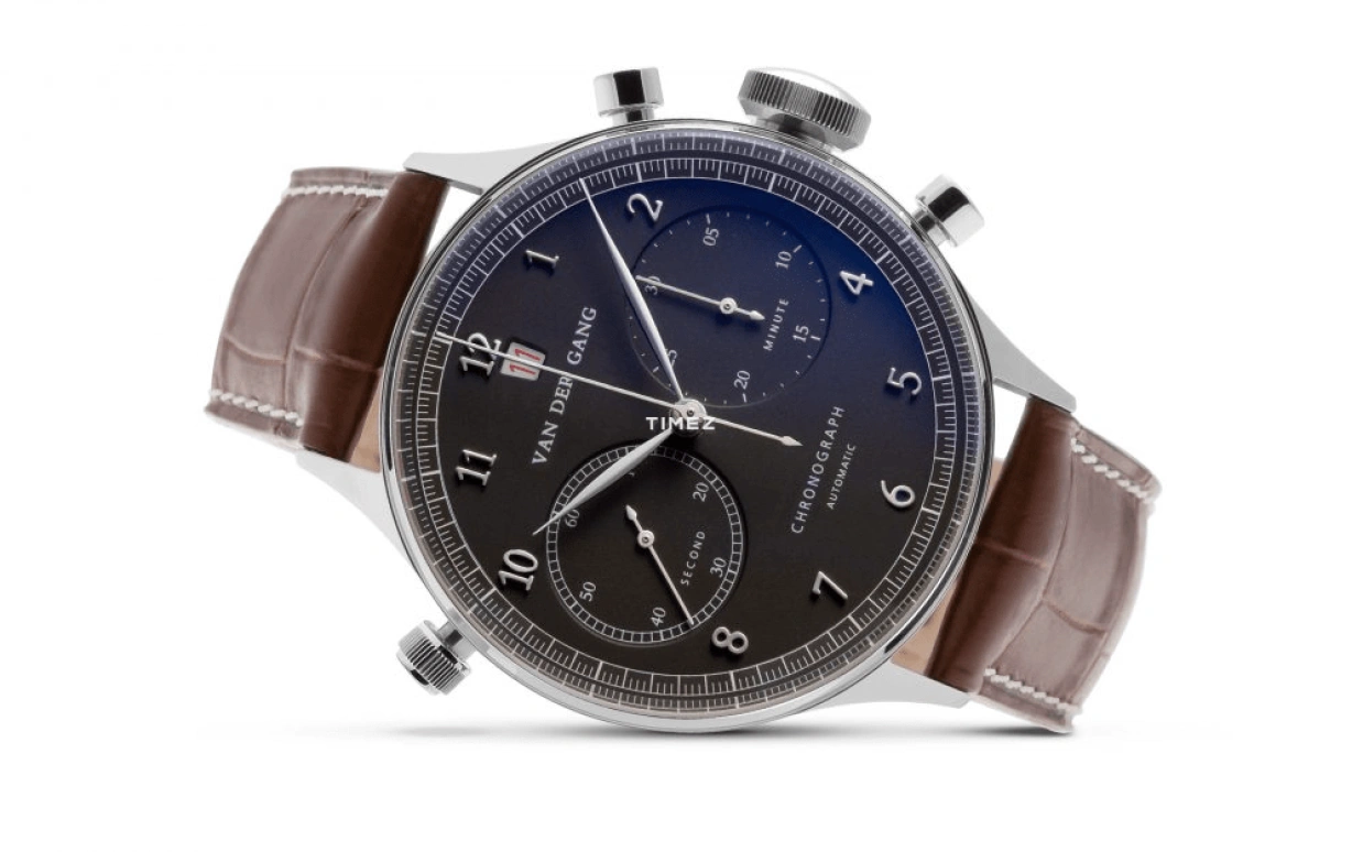 Van der Gang Watches,Gents 41mm,41mm,Stainless Steel,Black,Automatic,Chronograph,Day,20021
