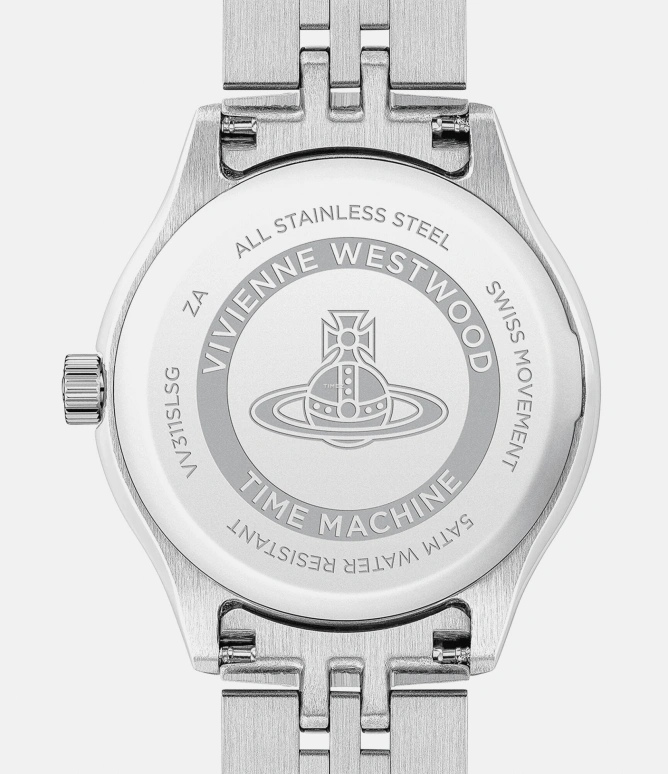 Vivienne Westwood,Other 29mm,29mm,Stainless Steel,Silver,Quartz,Day,Hardlex,Glass,VV311SLSG