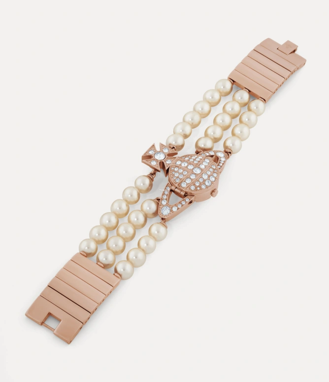Vivienne Westwood,Other 35mm,35mm,Stainless Steel,Rose Gold,Quartz,Hardlex,Glass,Round,VV326PERS