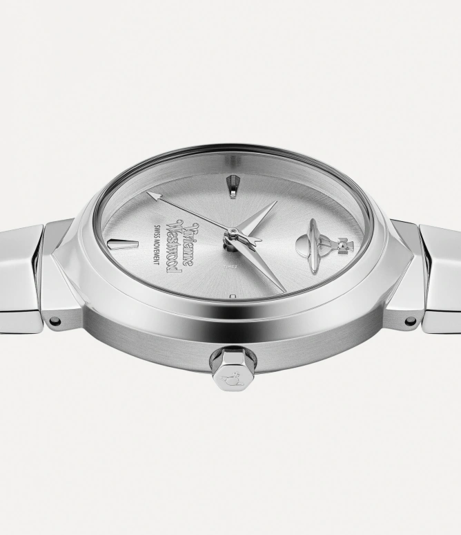 Vivienne Westwood,Other 35x28mm,35x28mm,Stainless Steel,Silver,Quartz,Hardlex,Glass,Oval,VV314SLSL